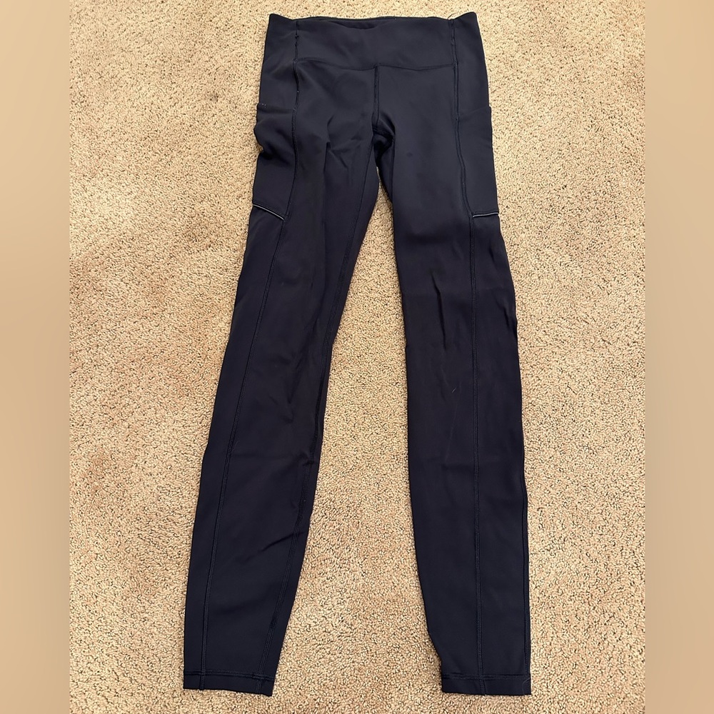 black lululemon speed up leggings